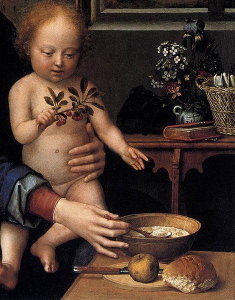 Gerard David Virgin and Child with the Milk Soup oil painting image